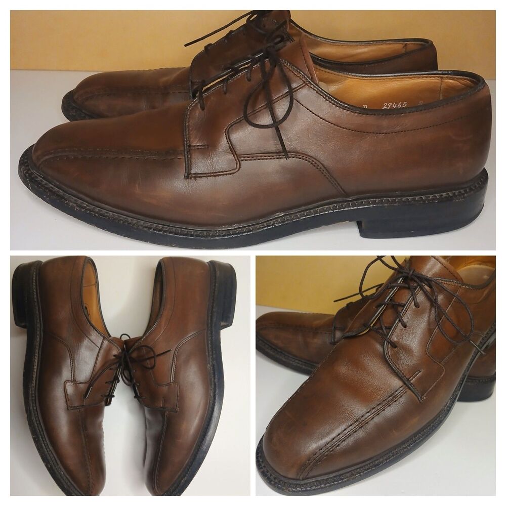 Allen Edmonds Sz 10.5 Hillcrest Brown Leather Lace-up Oxford Dress Shoes